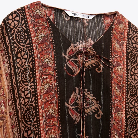 Zara Printed Kaftan - Picture 3 of 4